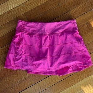 Lululemon pace rival sonic pink skirt